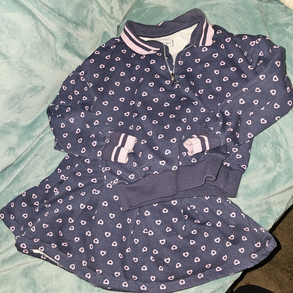 Madden Girl Navy and Pink Kids Matching Set - Picture 1 of 10